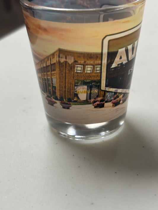 AUBURN & Museum Building Shot Glass
