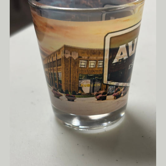 AUBURN & Museum Building Shot Glass
