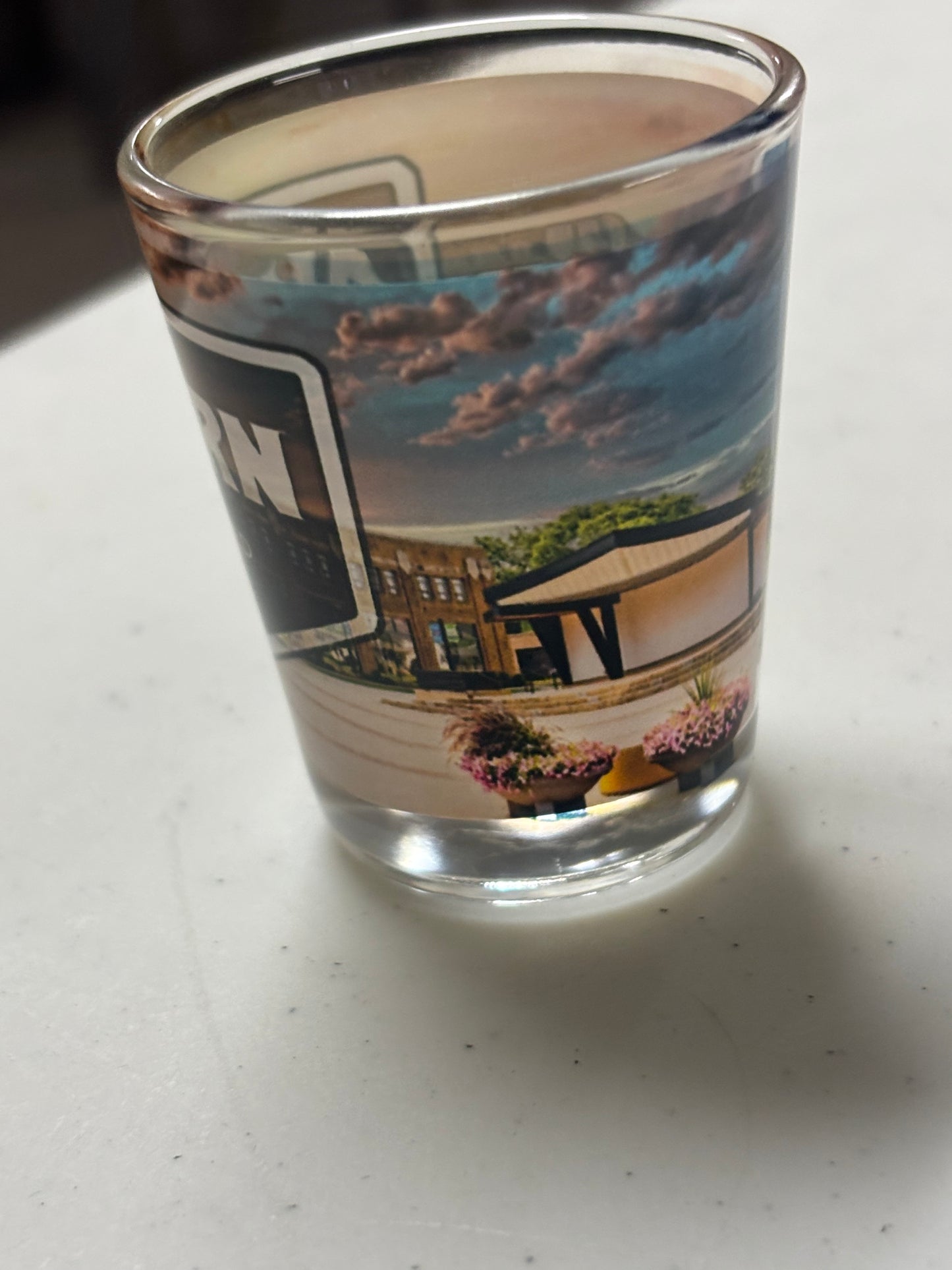 AUBURN & Museum Building Shot Glass