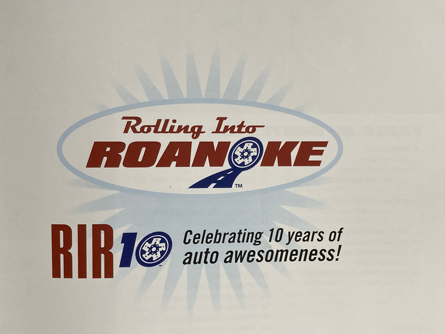 Rolling into Roanoke 10 years book