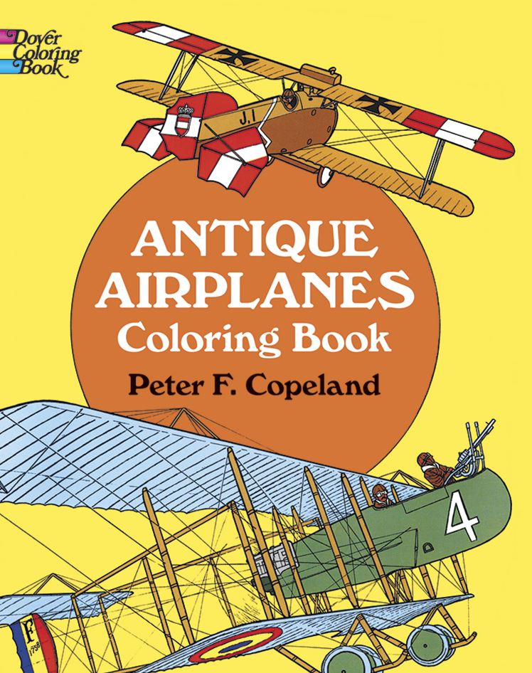Antique Airplanes Coloring Book