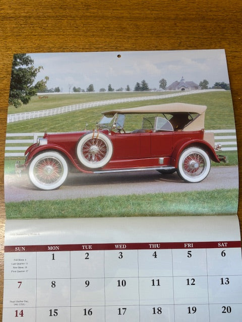 2026 Antique Autos Calendar