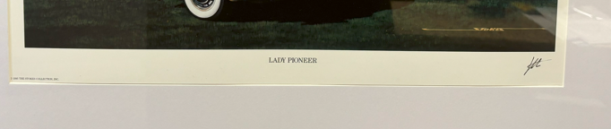 Lady Pioneer Framed Stokes print