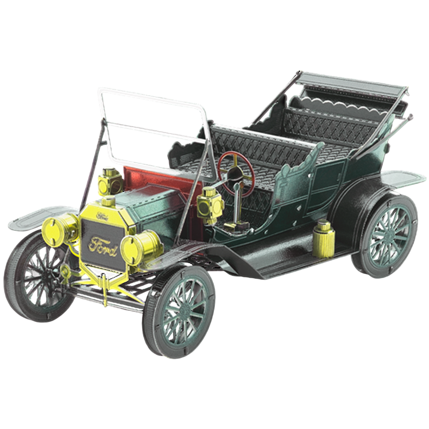 08 Ford Model T Metal Earth green