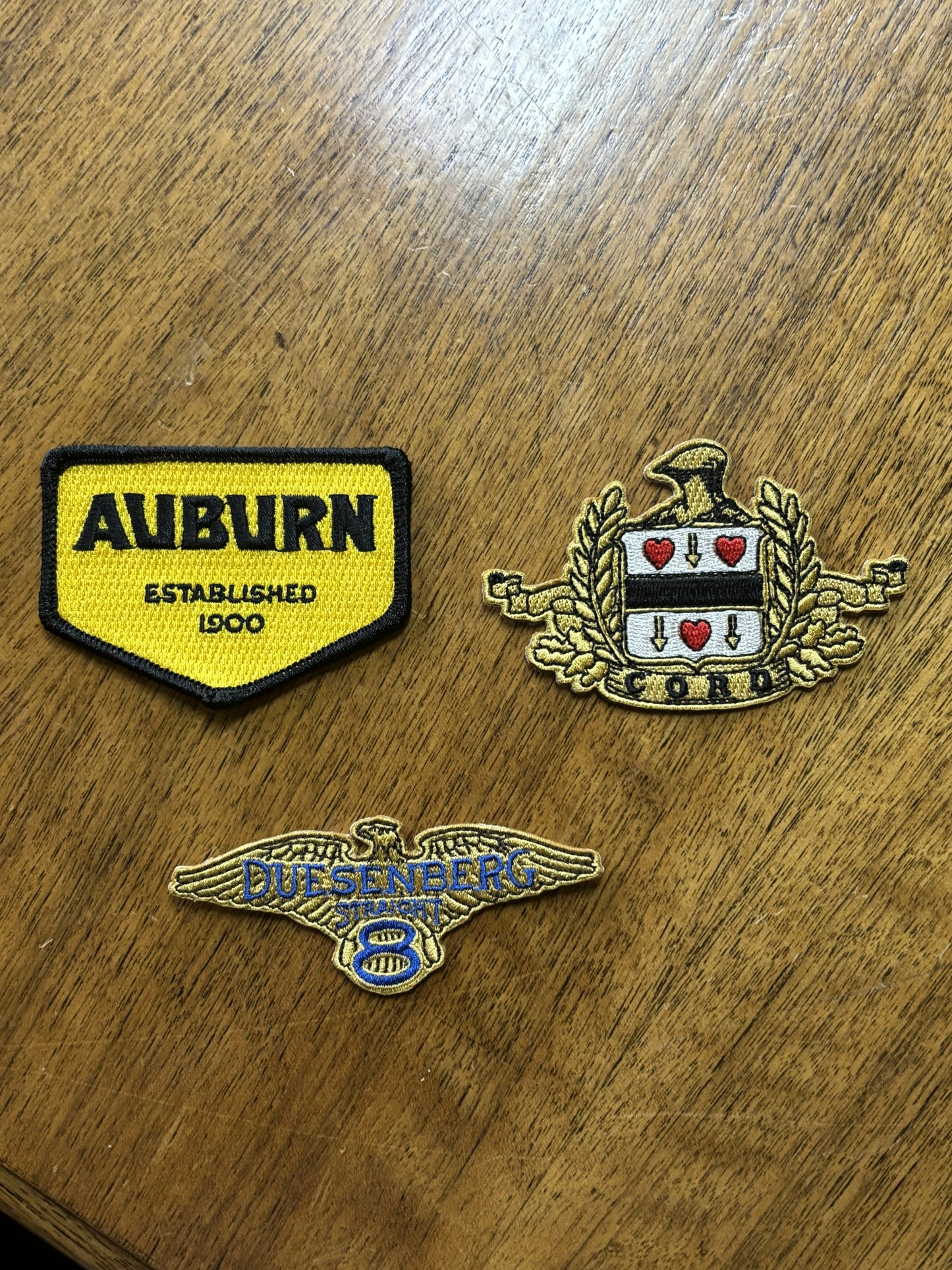 Auburn, Cord, or Duesenberg Logo Patch