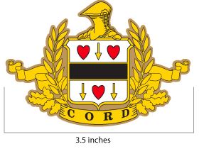 Auburn Cord or Duesenberg Logo Patch