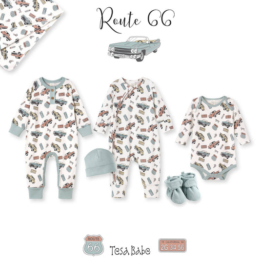 Classic Car Baby Bodysuit – Bamboo Long Sleeve One-Piece
