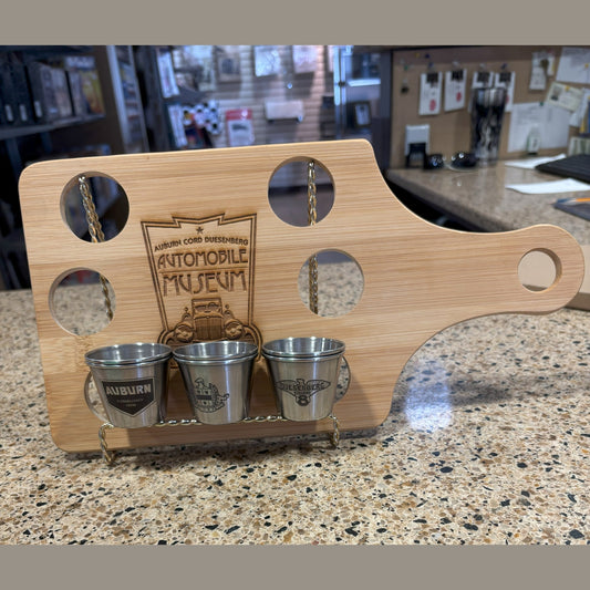 Custom Bamboo board and shots