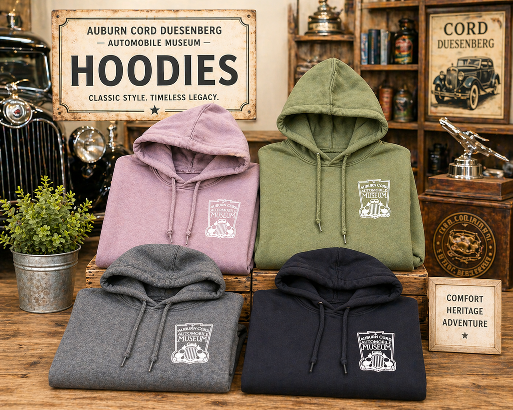 ACDAM Logo Fleece Hoodie – Auburn Cord Duesenberg Automobile Museum