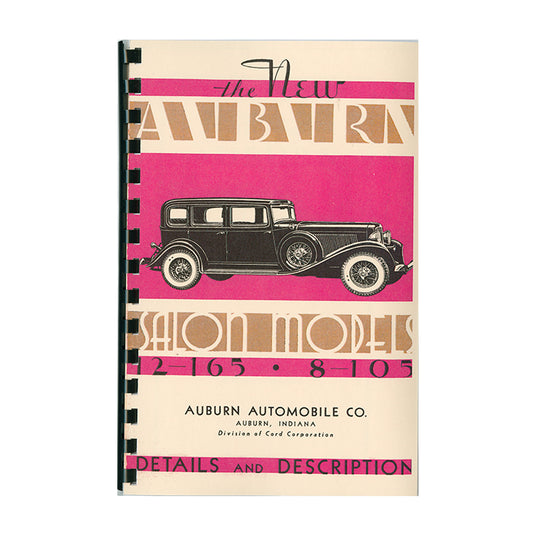 1933 Auburn Salon 12 & 8 Details