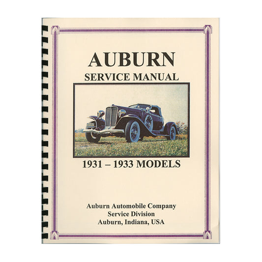 1931-1933 Auburn Service Manual