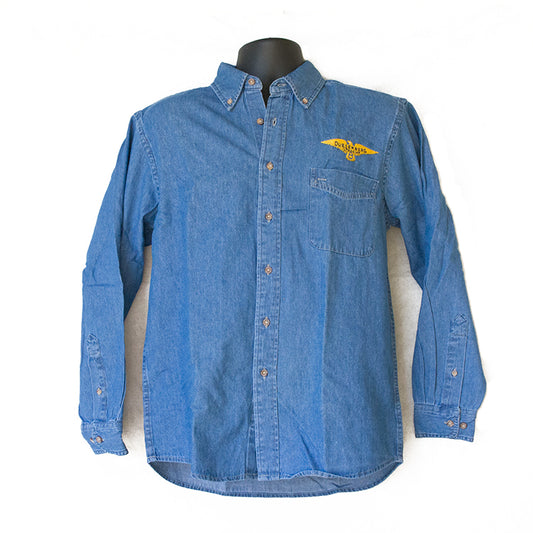 Duesenberg Logo Denim Long Sleeve Shirt