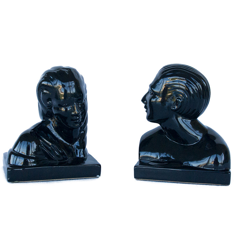 Art Deco Couple Bookends Set