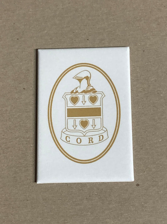 Cord Crest white/gold Magnet