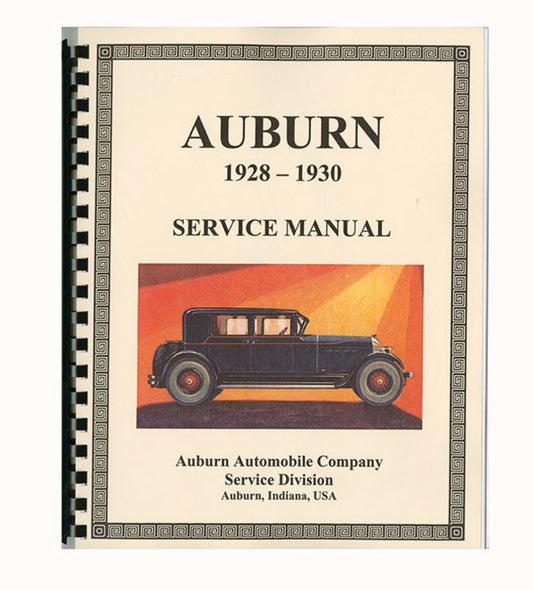 1928-30 Auburn Service Manual