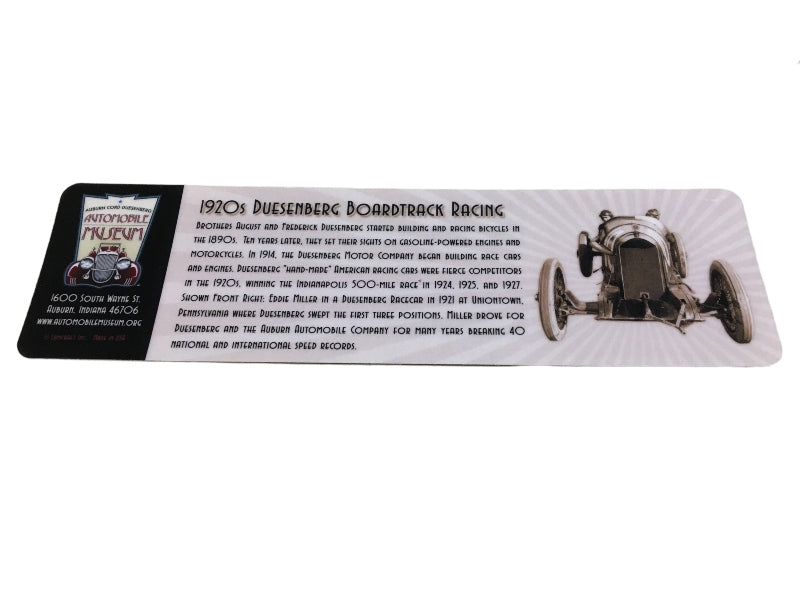 1920's Boardtrack Racing Bookmark