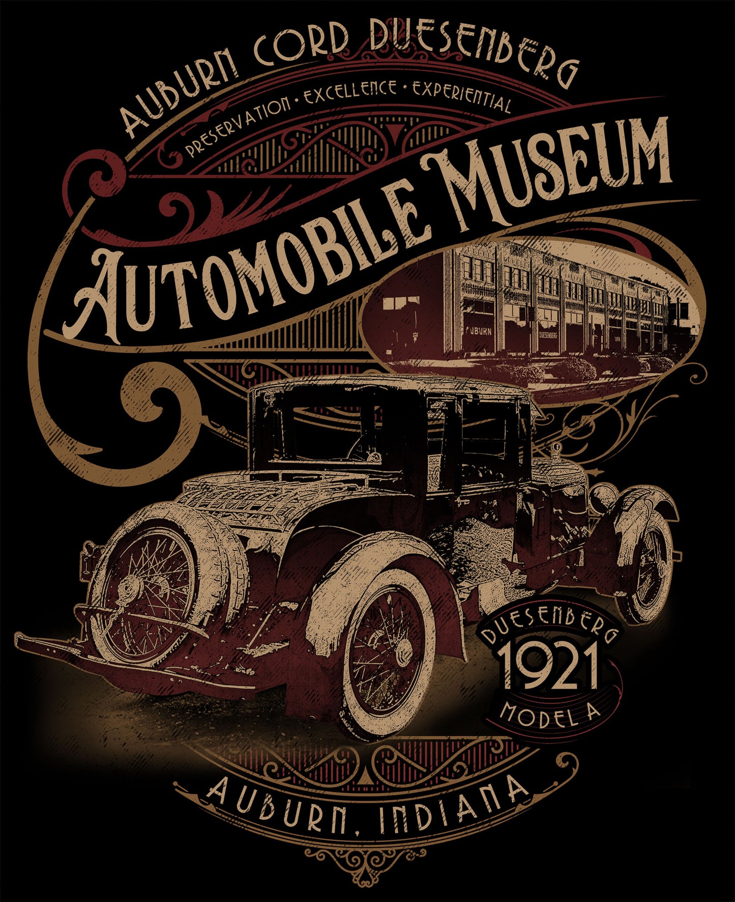 1921 Duesenberg Model A T-shirt