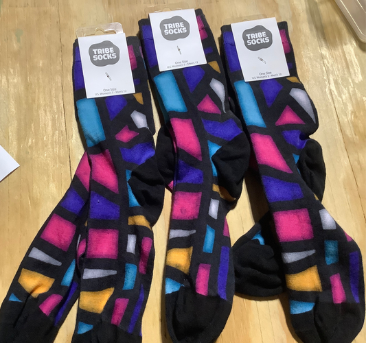 Stained glass socks