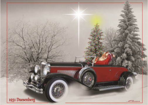 Duesenberg Christmas Card 10 pack