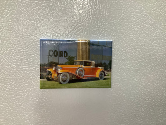FLW orange car magnet