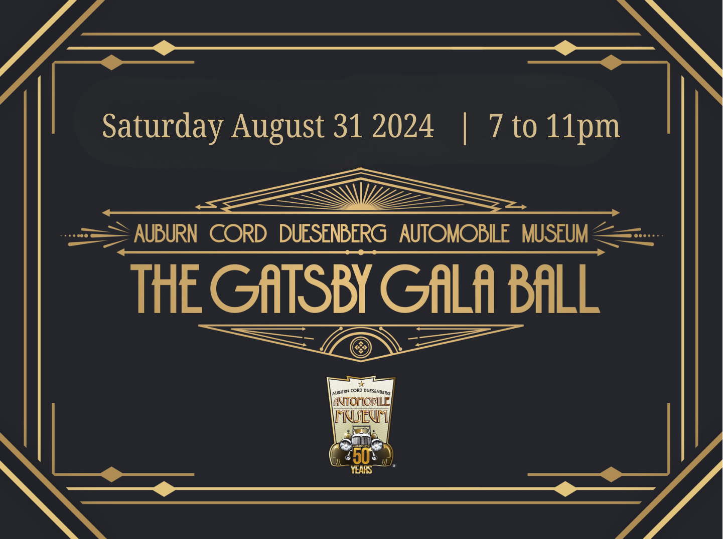 The Gatsby Gala Ball ~ Table for eight