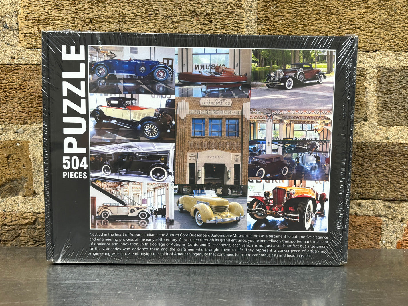 Acdam Collage Puzzle 504pc – Auburn Cord Duesenberg Automobile Museum