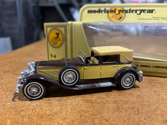 Models of Yesteryear - MATCHBOX  1930 Duesenberg Y-4 yellow