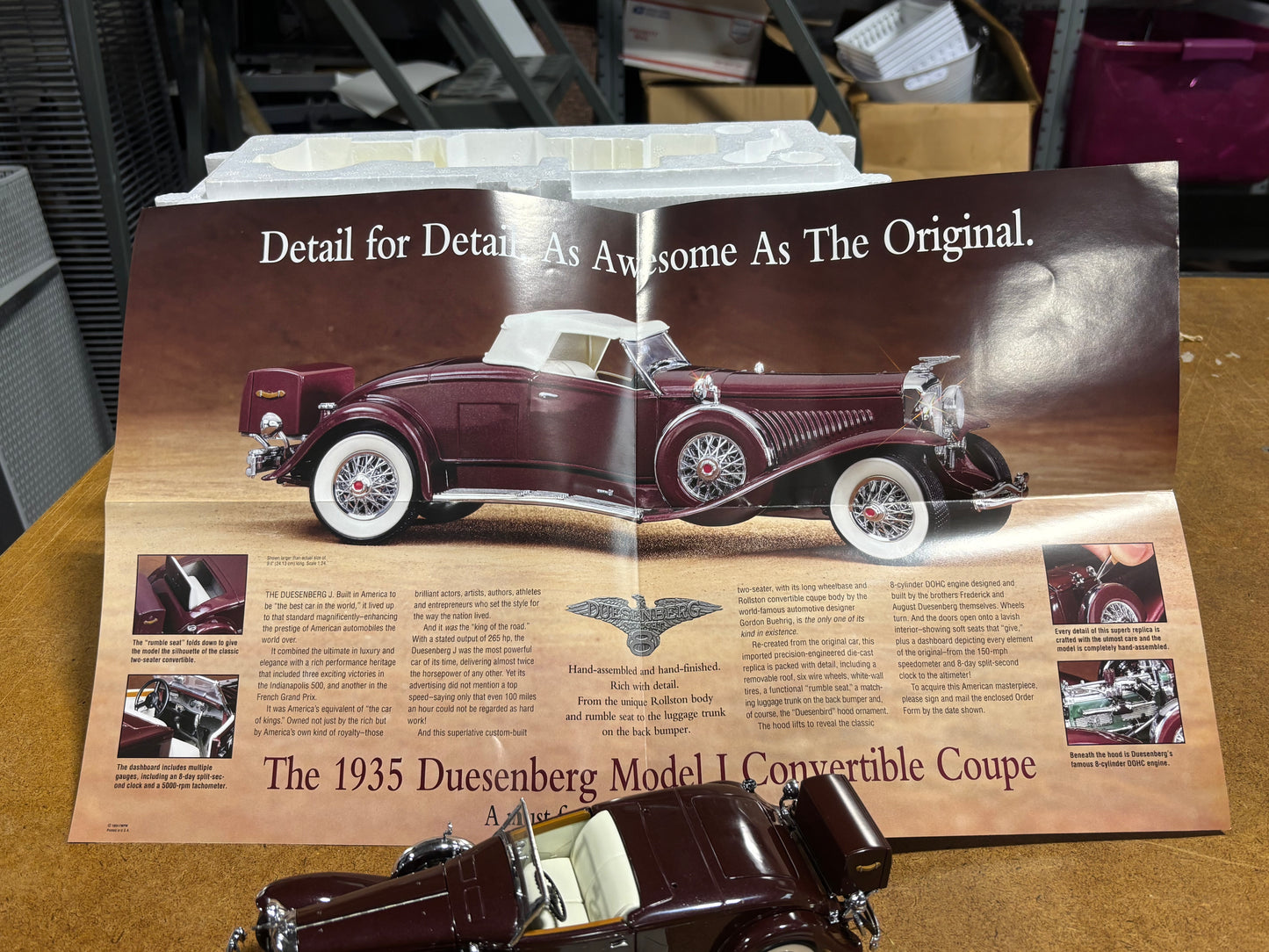 Franklin Mint 1935  Duesenberg J Convertible Coupe
