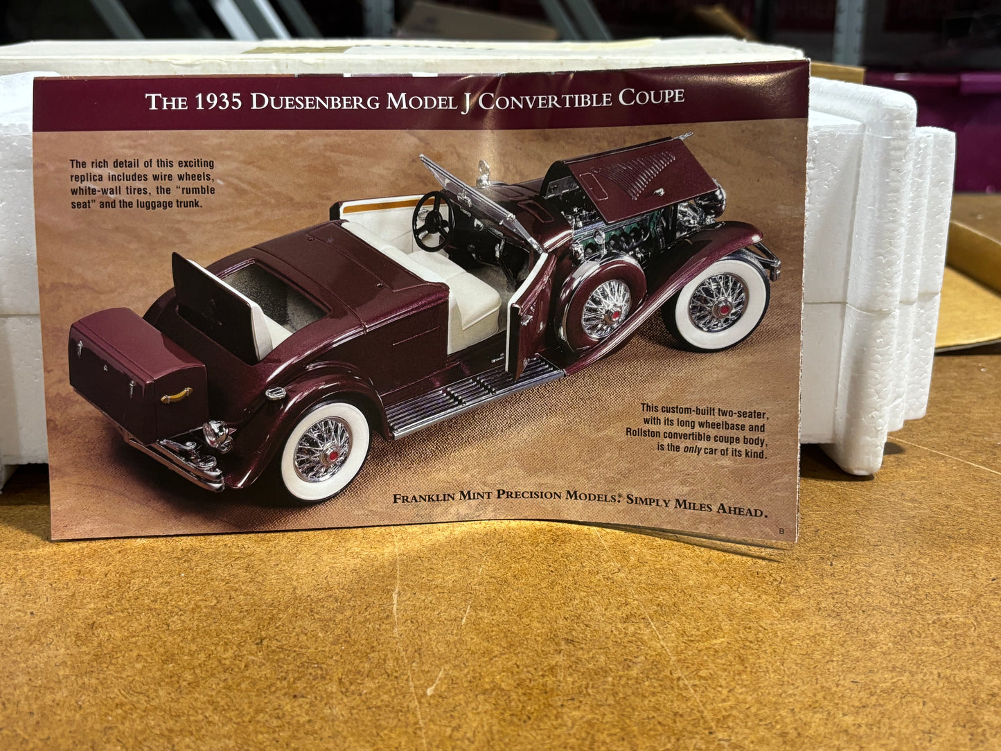 Franklin Mint 1935  Duesenberg J Convertible Coupe