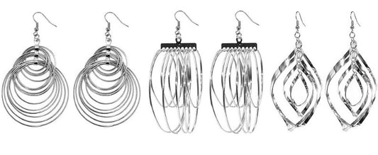 SILVER Drop Earrings