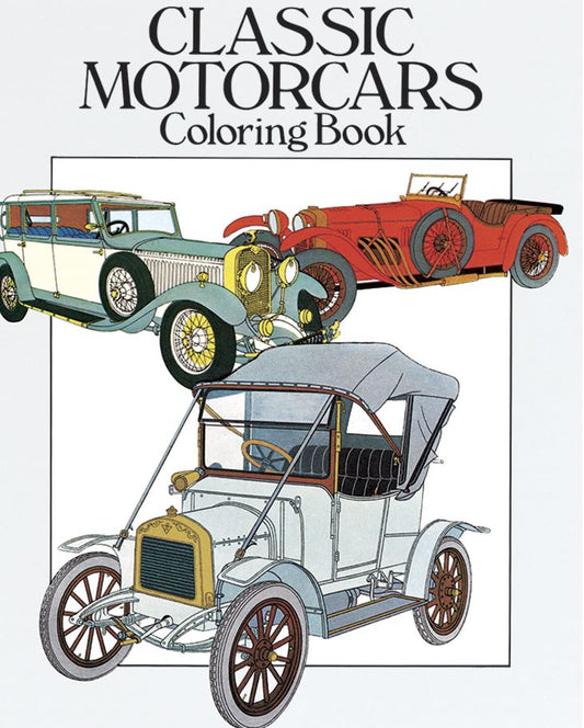 Classic Motorcars Coloring Book