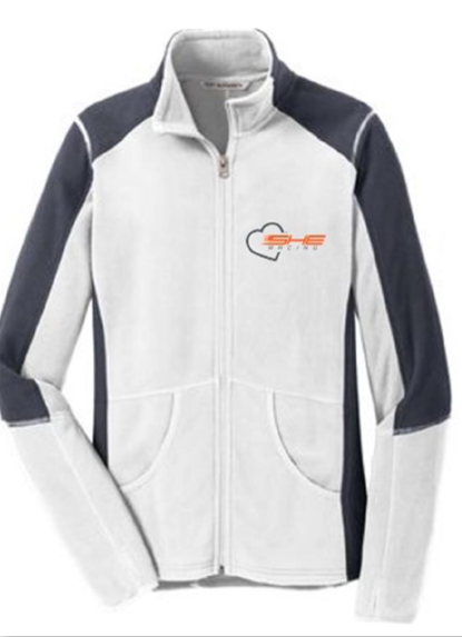 SHE-RACING Fleece Jacket white/grey