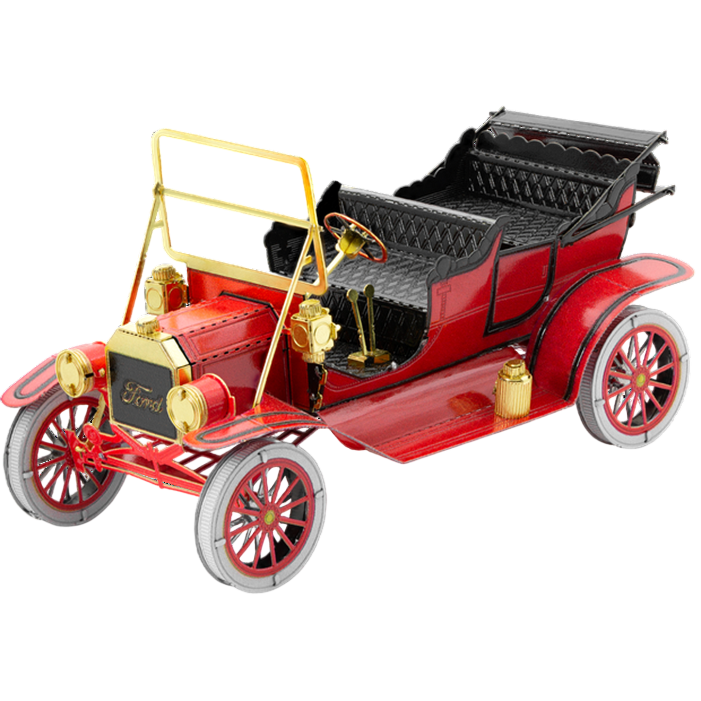 08 Ford Model T Metal Earth red/gold