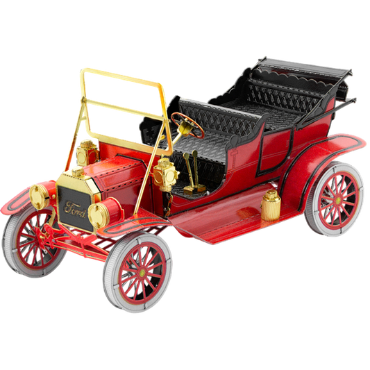 08 Ford Model T Metal Earth red/gold