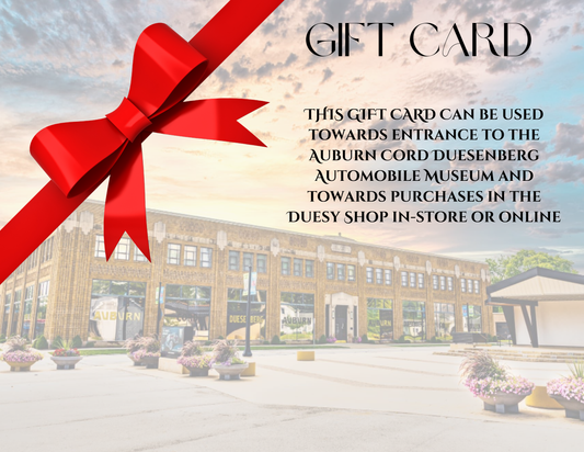 GIFT CARDS for the Museum or the Duesy Shop