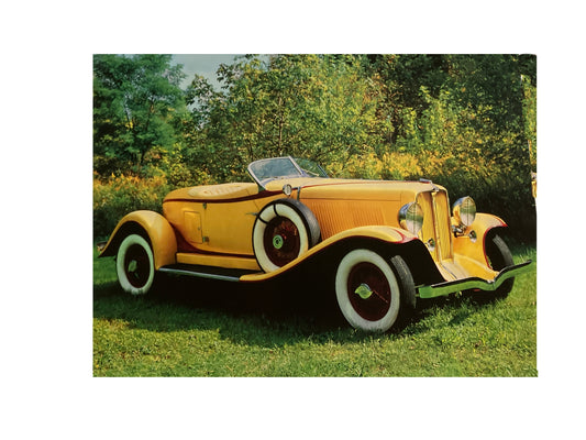 1929 Auburn Yellow/Red Speedster Poster