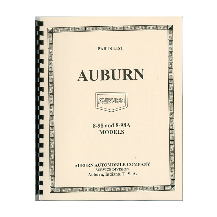1931 Auburn Parts Manual