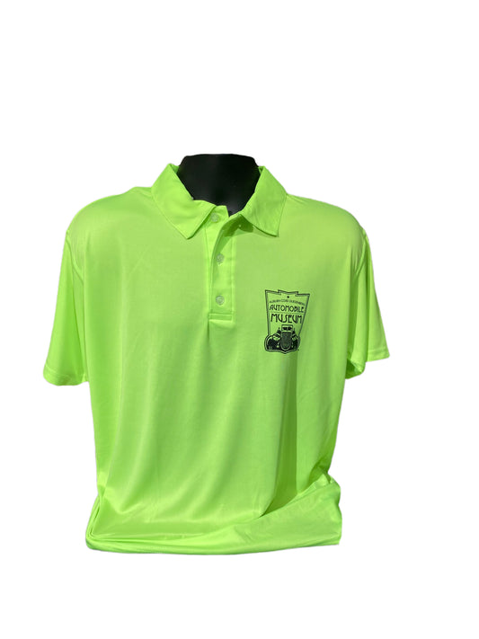 Museum Logo Lime Green Polo