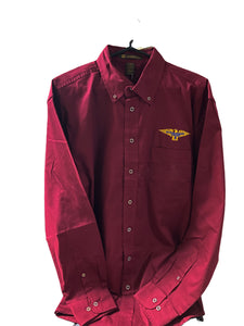 Duesenberg Logo Long Sleeve Wine shirt