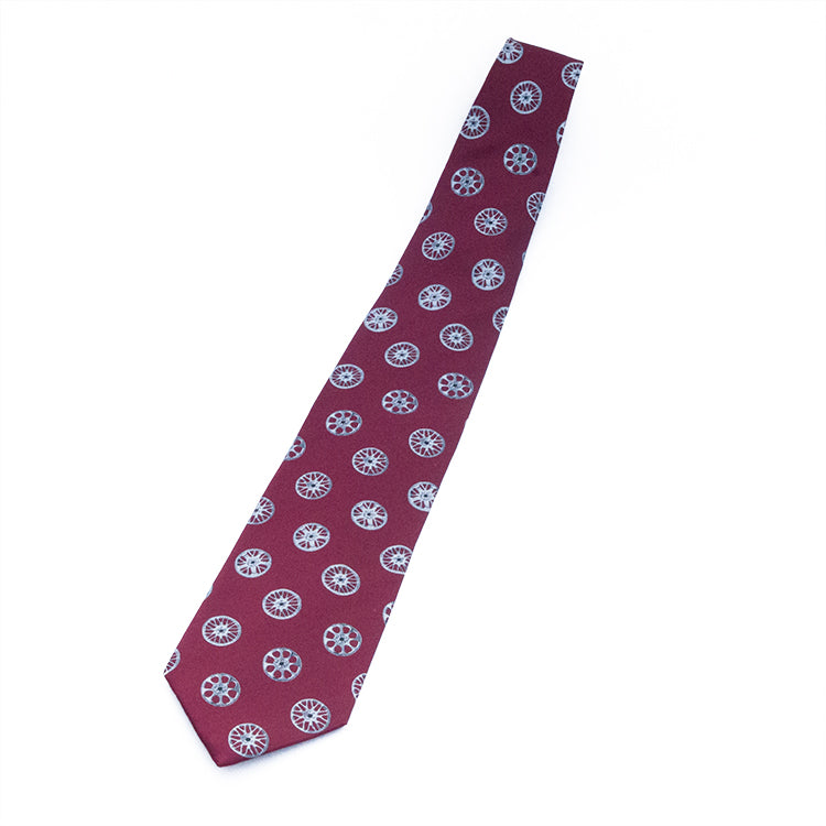 Wheels Design Silk Tie