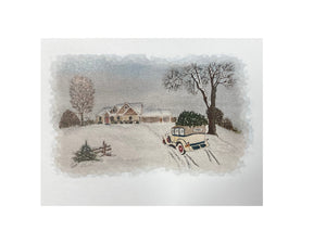 Auburn Car Christmas Card 5pk