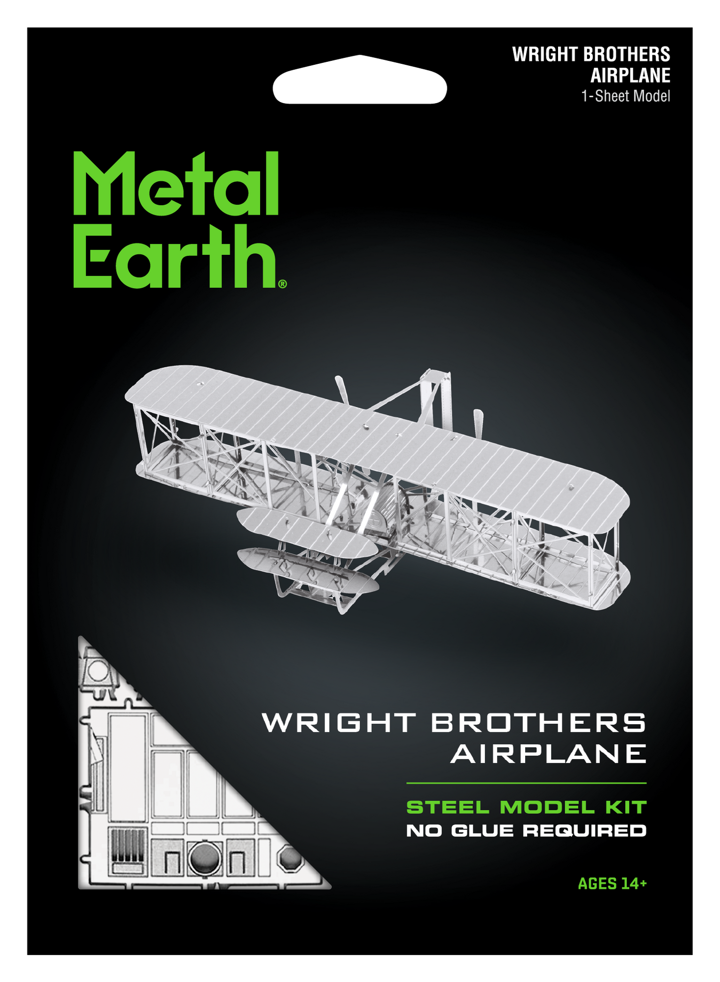 Wright Brothers Airplane 3D model Metal Earth